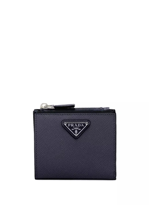 Prada small Saffiano leather wallet - Blue