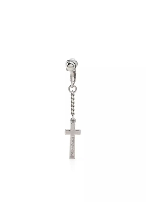 DSQUARED2 cross pendant clip-on earring - Silver