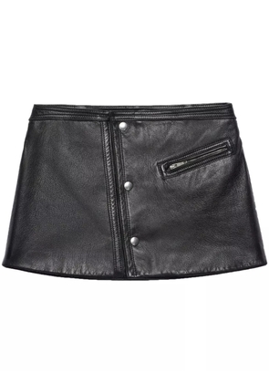 Prada leather miniskirt - Black