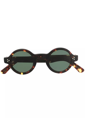 Lesca Burt round-frame sunglasses - Brown