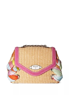 PUCCI Tressage logo-plaque bag - Neutrals