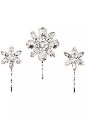 Jennifer Behr Vada hair clips (set of three) - White