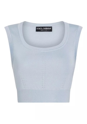 Dolce & Gabbana silk-blend top - Blue