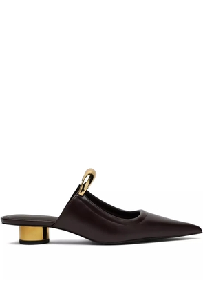 JW Pei 25mm Helena mules - Red