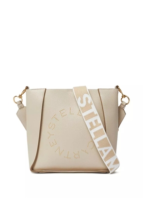 Stella McCartney Stella Logo vegan-leather shoulder bag - Neutrals