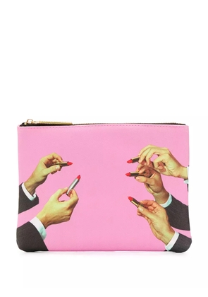 Seletti x Toiletpaper Lipsticks make up bag - Pink