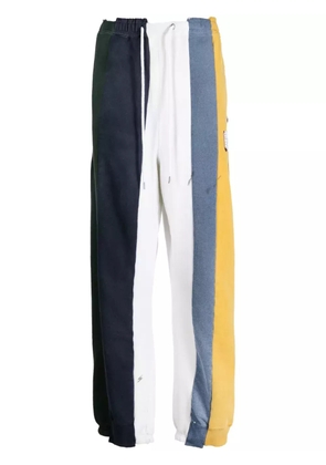 Maison MIHARA YASUHIRO colour-block panelled cotton track pants - Blue