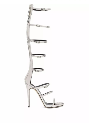 Giuseppe Zanotti Super Harmony 120mm caged sandals - Silver