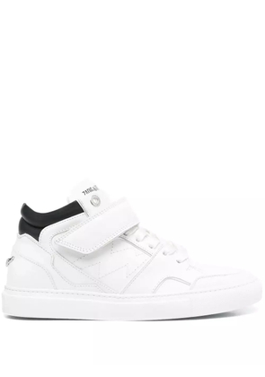 Zadig&Voltaire logo-print touch-strap sneakers - White