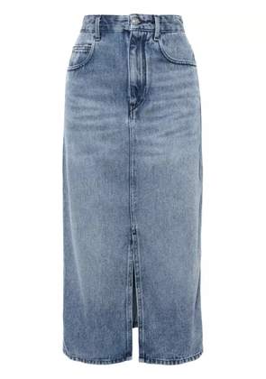 ISABEL MARANT Tilauria stonewashed denim skirt - Blue