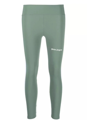 Palm Angels logo-print leggings - Green