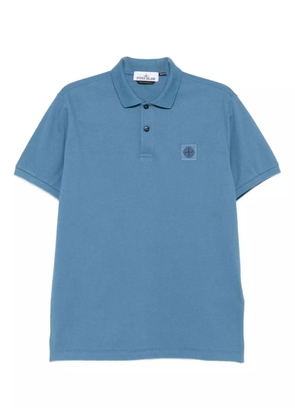Stone Island Compass-motif polo shirt - Blue