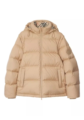 Burberry detachable sleeve puffer jacket - Neutrals