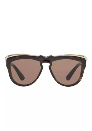 Burberry Eyewear Classic Brow sunglasses - Brown