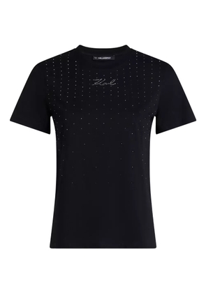 Karl Lagerfeld rhinestone-embellished T-shirt - Black