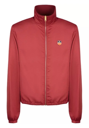Bally logo-appliqué high-neck windbreaker - Red