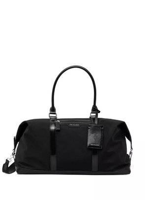 Trussardi logo-plaque holdall - Black