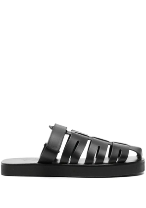 Ancient Greek Sandals Filoklis flat leather sandals - Black