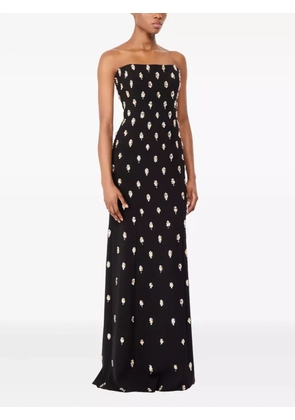 Jenny Packham embellished strapless maxi dress - Black