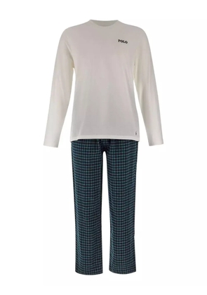 Polo Ralph Lauren logo-embroidery pajama set - White