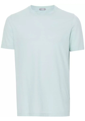 Zanone short-sleeved cotton T-shirt - Blue