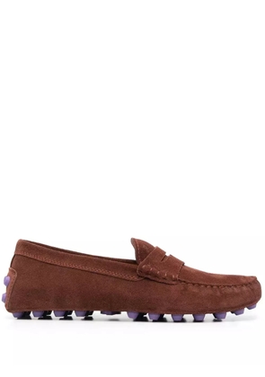 Tod's Gommino shearling-lined loafers - Brown