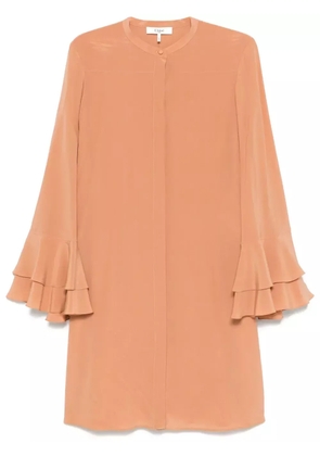 Chloé silk shirt dress - Orange