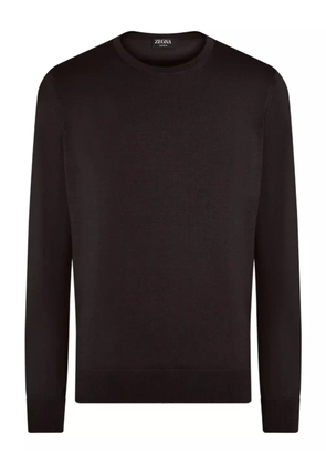 Zegna crew-neck sweater - Brown