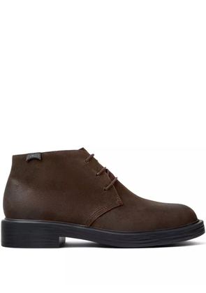 Camper Dean lace-up nubuck-leather desert boots - Brown