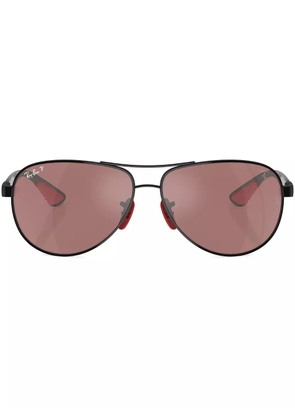 Ray-Ban gradient-lenses aviator-frame sunglasses - Black