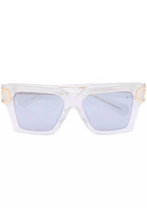 VALENTINO GARAVANI EYEWEAR VLogo Signature square-frame sunglasses - White