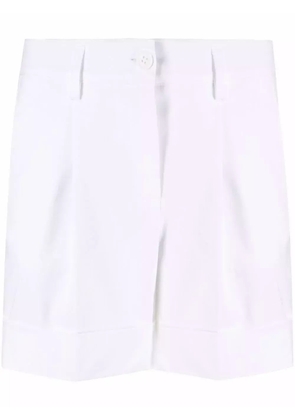 P.A.R.O.S.H. turn-up hem cotton shorts - White