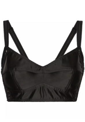 Dolce & Gabbana satin bra top - Black