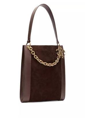Roberto Cavalli chain-embellished shoulder bag - Brown