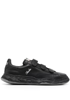 Maison MIHARA YASUHIRO Charles touch-strap leather sneakers - Black