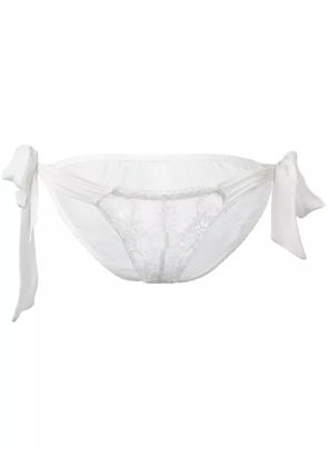 Gilda & Pearl Ava tie-side knickers - White