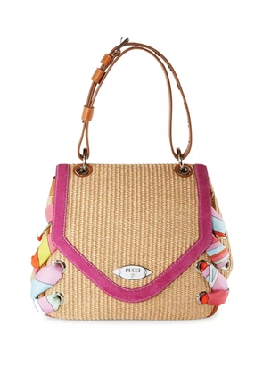PUCCI Tressage woven tote bag - Neutrals