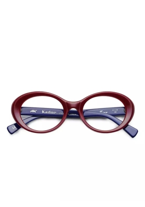 Kador round-frame glasses - Red