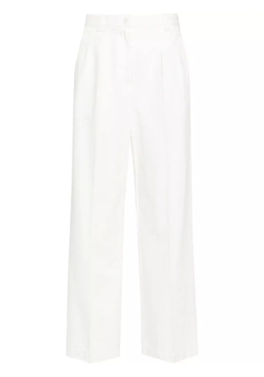 A.P.C. high-rise wide-leg trousers - White