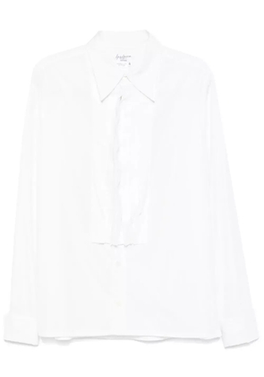 Yohji Yamamoto pintuck-detail shirt - White