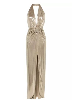 NISSA lamé maxi dress - Gold