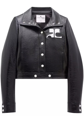 Courrèges Reedition vinyl jacket - Black