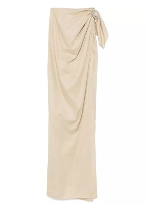 MANURÍ Vika 2.5 maxi skirt - Neutrals