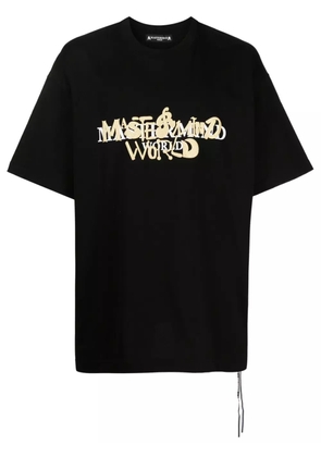 Mastermind World logo-print cotton T-shirt - Black