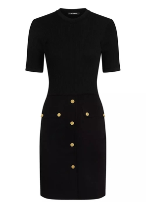 Karl Lagerfeld buttoned-up dress - Black