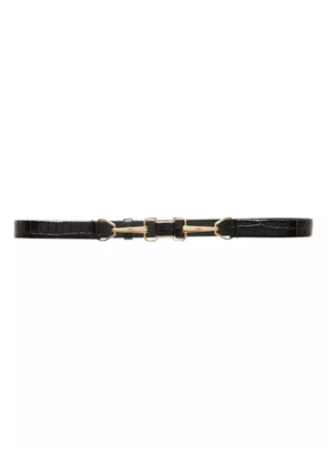 Maje horsebit-buckle leather belt - Black