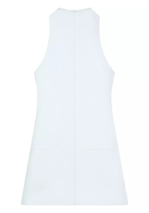 Courrèges sleeveless twill A-line dress - Blue