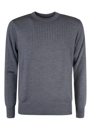 Paul & Shark ribbed crew-neck sweater - Grey
