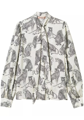 TWINSET patterned-jacquard shirt - Neutrals
