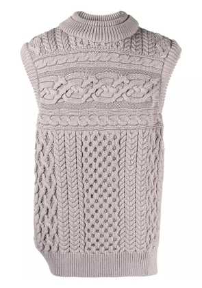 Robyn Lynch oversized merino-wool vest - Grey